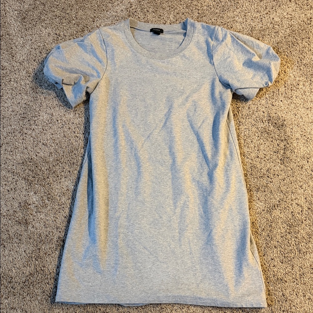 Halogen Light Gray T-Shirt Mini Dress